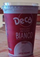 Yogurt intero bianco