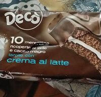 Merendine al cacao con crema al latte