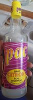 Pac sirop citron sans colorant