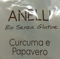 Anelli senza glutine Curcuma e papavero