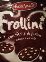 Frollini con stelle di glassa cacao e nocciola