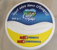 Yogurt intero bianco cremoso