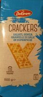 Crackers salati, senza granelli di sale in superficie