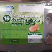 Uova fresche medie da galline allevate a terra