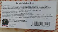 La mini piadina 4 pz
