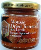 Mousse Dried Tomatoes and Lentils