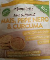 Mini gallette di mais, pepe nero e curcuma