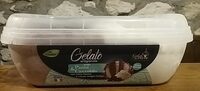 Gelato artigianale gusto panna e cioccolato