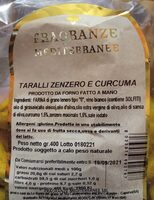 Taralli zenzero e curcuma