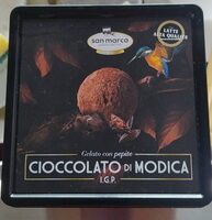 Gelato con pepite cioccolato di Modica I. G. P