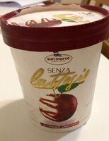 Gelato al gusto vaniglia variegato amarena