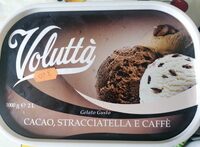 Gelato gustoso cacao stracciatella e caffè