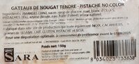 Gâteaux de Nougat tendre - Pistache no color