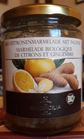 Marmelade biologique de citrons et gingembre