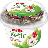 Kefir semi di zuccha, girasole e mirtilli rossi
