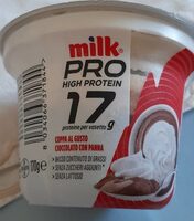 Milk Pro crema dessert cioccolato e panna