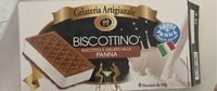Biscottino e gelato alla panna
