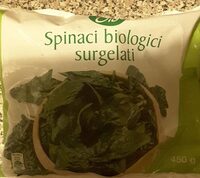 Spinaci biologici surgelati