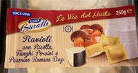 Ravioli con ricotta, funghi porcini e pecorino romano dop