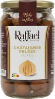 Châtaignes pelées au feu
