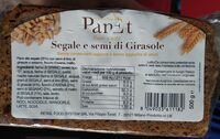 Pane a fette segale e semi di Girasole