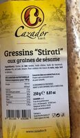 Gressins "stirati" aux graines de sesames