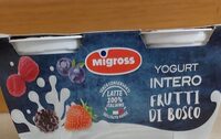 Yogurt intero frutti  di bosco