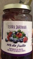 Preparato di frutta con frutti di bosco e mirto