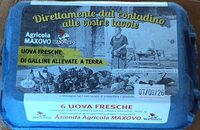 Uova fresche di galline allevate a terra