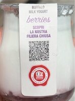 Yogurt di latte di bufala frutti di bosco
