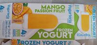 Frozen yogurt mango passion fruit