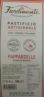 Pappardelle pasta ruvida