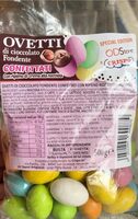 Ovetti di cioccolato fondente confettati