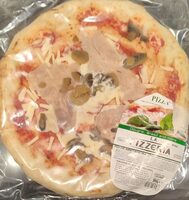 Pizza con jamon y setas
