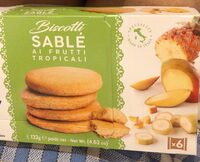 Sablés aux fruits tropicaux