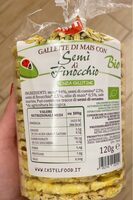 Gallette di mais con semi di finocchio bio