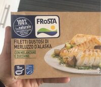 Filetti gustosi di merluzzo d’alaska con melanzane e zucchine