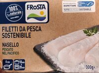 Filetti di nasello pescato nell'oceano