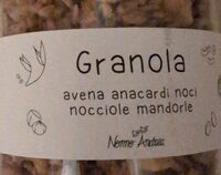 Granola avena anacardi noci nocciole mandorle