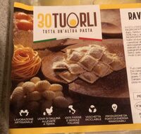 Raviolone salciccia e porri