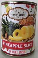 Ananas a fetta in sciroppo leggero
