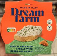 Plant based spread with herbs and garlic