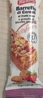 Barretta di cereali ai frutti rossi e granella
