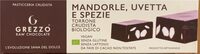 Torrone mandorle, uvetta e spezie