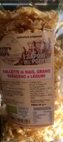Gallette di mais grano saraceno e legumi