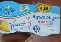 Yogurt magro ananas