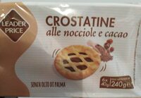 Crostatine alle nocciole e cacao