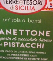 Panettone cioccolato bianco e pistacchi