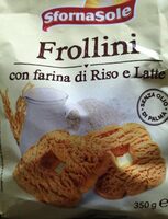 Frollini con farina di riso e latte