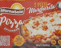 Pizza spianata 2 pizze margherita